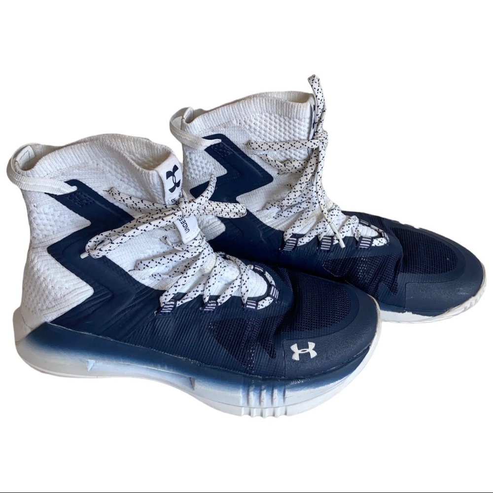 Under Armour Highlight Ace 2.0 Navy Blue Volleyball Shoes Sneakers Womens size 7